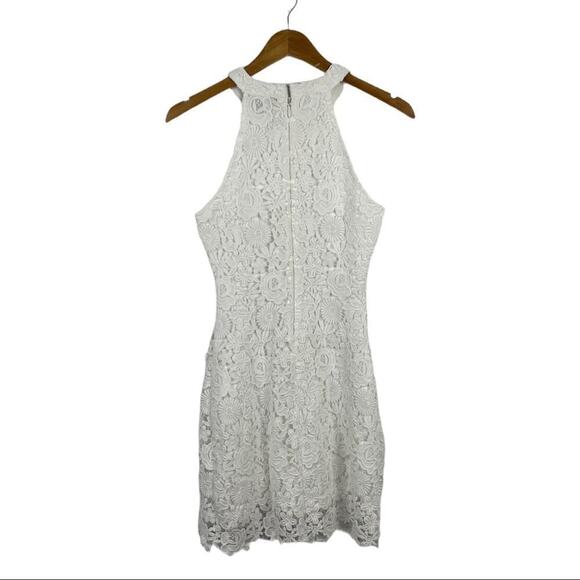 Lulus Love Poem Ivory Lace Mini Party Dress XS